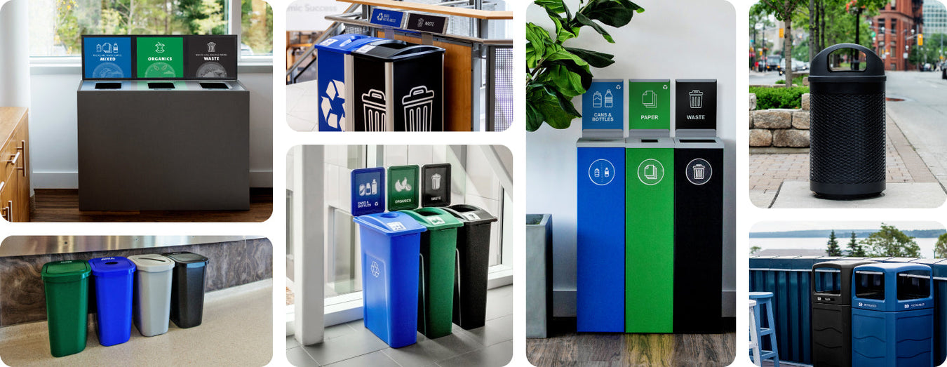 Busch Systems Commercial Recycling & Waste Stations | Authorized Canadian Dealer