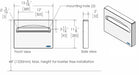 Frost 199-S stainless steel toilet seat cover dispenser technical drawing