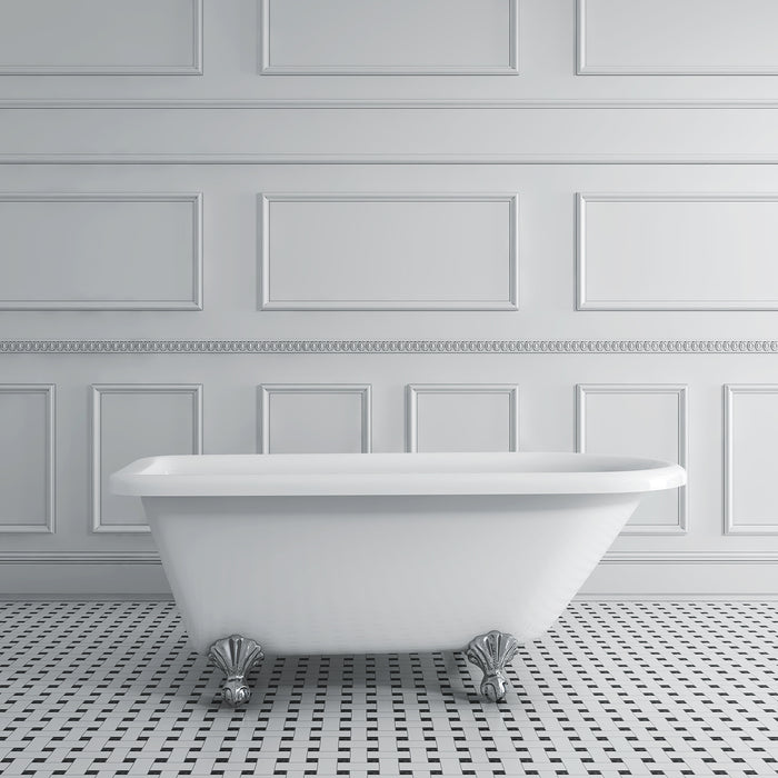 Antique 66" Freestanding Bathtub – Lifestyle Scene