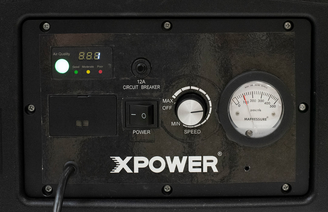 XPOWER AP-2500D Large Volume HEPA Air Filtration System, 2000 CFM, DC Brushless Motor, view 9 of 11