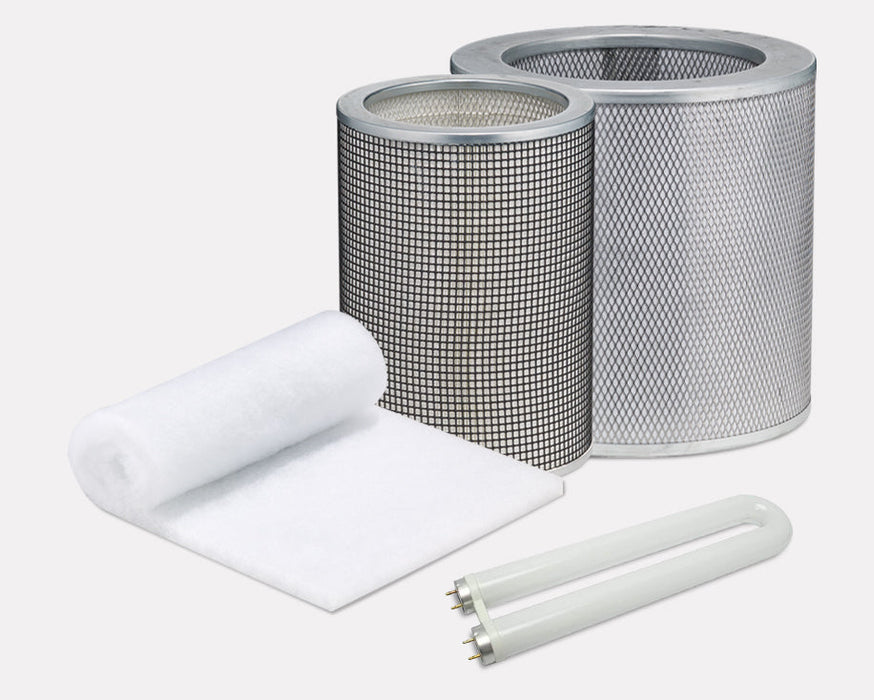 Airpura prefilter, carbon, Super HEPA 14, and UV germicidal lamp bundle for UV614 and UV714 air purifiers