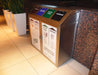 Envyrozone Ranier 4-stream bin installed in busy Canadian cafeteria setting