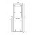 Comac ADA Recess Kit C-000011031 stainless steel wall mount showing one-piece construction and dimensions