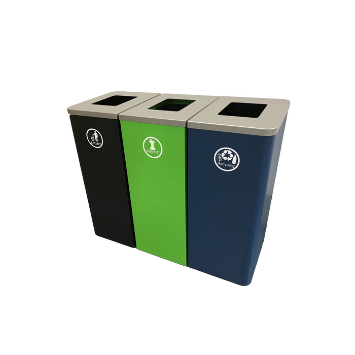 Envyrozone Domain CA-323 180 L 3-stream modular recycling station