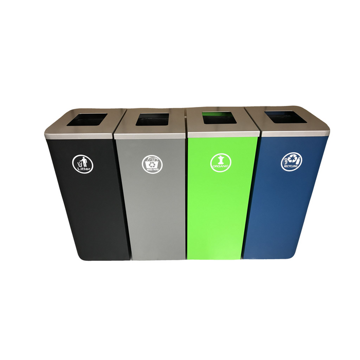 Envyrozone Domain CA-323-12-Curve 60 L 1-stream modular recycling station