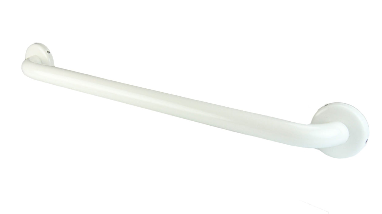 White finish stainless steel grab bar 18 inch length
