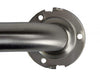 Peened stainless steel angled grab bar for barrier free access
