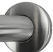 Brushed peened grip angled grab bar with concealed mounting
