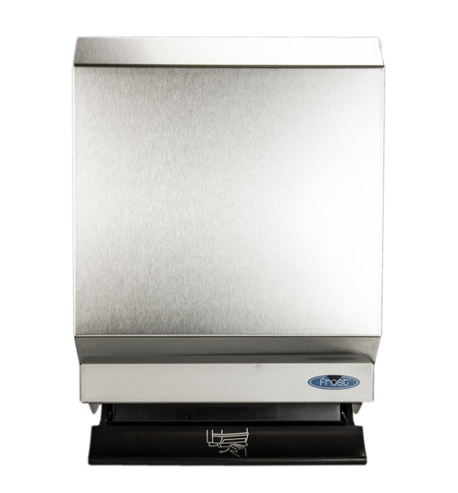 Frost 109-50S stainless steel roll paper towel dispenser close-up front