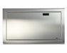 ADA compliant commercial baby changing station in brushed stainless steel finish