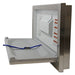 Heavy duty Frost 1124-S stainless steel baby changing station with open KYDEX cradle
