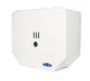 Frost 166 white steel jumbo toilet tissue dispenser front view