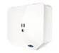 Frost 168 white steel double jumbo toilet tissue dispenser front view