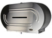 Frost 169 white steel vertical jumbo toilet tissue dispenser front view