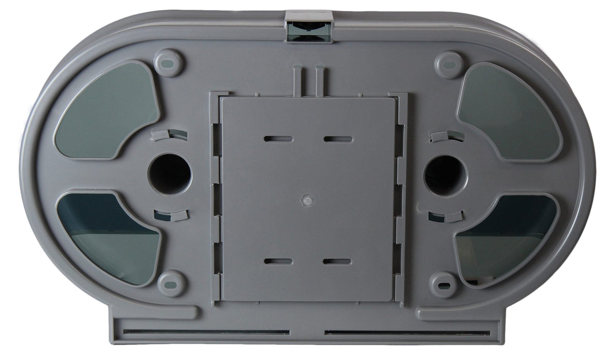 Frost 171-P polycarbonate jumbo toilet tissue dispenser back view