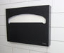 Frost 199-BLK matte black toilet seat cover dispenser in use