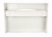 Frost 199-W white steel toilet seat cover dispenser back view
