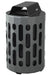 Frost 2020 Black Steel Waste Receptacle – 95L Capacity, Free-Standing Commercial Bin