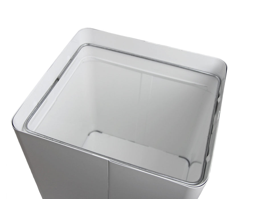 Frost 300NL waste receptacle with swing top door open for easy disposal access