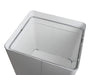 Frost 300NL waste receptacle with swing top door open for easy disposal access