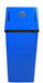 Side profile of Frost 301RNL waste bin showing durable stainless steel design and swing top lid