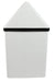 Side view of Frost 302NL free-standing waste bin showing durable stainless steel design