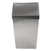 Front profile of Frost 303-3 bin with stainless steel swing top lid