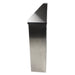 Side view of Frost 303-3 wall-mounted bin with stainless steel finish