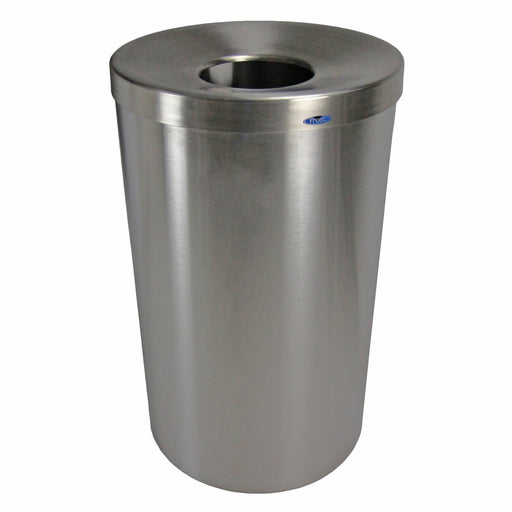 Front view of Frost 310-S waste bin with stainless steel finish