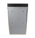 Side view of Frost 312-S wall-mounted bin with stainless steel finish Alt Text: Side view of Frost 312-S wall-mounted bin with stainless steel finish