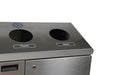 Frost 316-S Stainless Steel Floor Standing Recycling Station – 3-Stream Waste & Recycling Bin