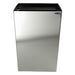Top view of Frost 327 fixed lid with stainless steel finish