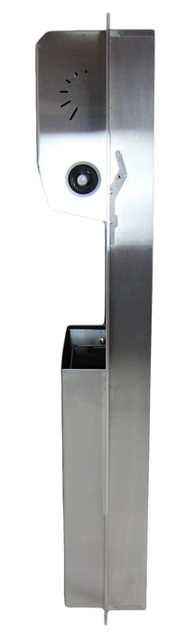Side view of Frost 422-60C surface-mounted unit with 9.9-inch depth