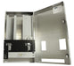 Frost 608-3 surface-mounted stainless steel napkin/tampon vendor, brushed finish, free or coin-operated, ADA-compliant