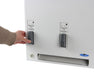 Frost 618-1-Free stainless steel push-button free napkin/tampon dispenser for commercial restrooms, ADA-compliant