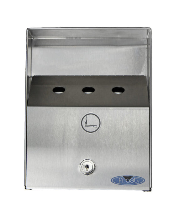 Installed Frost 908 Canadian made ash bin on commercial building wall