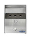 Installed Frost 908 Canadian made ash bin on commercial building wall
