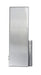 Side profile of Frost 908 heavy duty wall mounted ash receptacle with offset bracket