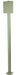 Frost 909-100 heavy duty outdoor pedestal front view with grey rust-proof finish