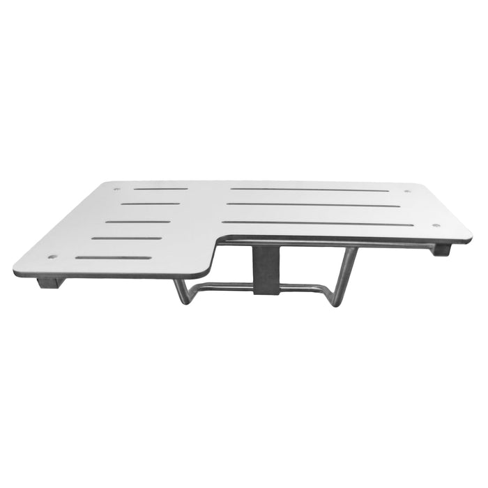 Frost 975 shower seat flipped up against wall – space-saving retractable design