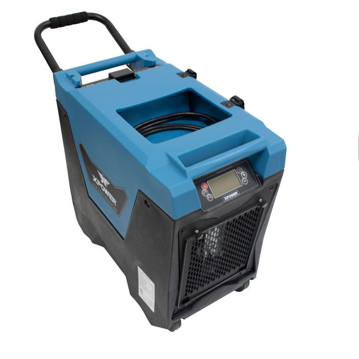 XPOWER XD-85L2 Commercial LGR Dehumidifier, 85 PPD, Auto Purge Pump, Handle and Wheels, view 3 of 10