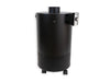 Airpura 900 air purifier Black side profile showing compact 27 inch height and casters