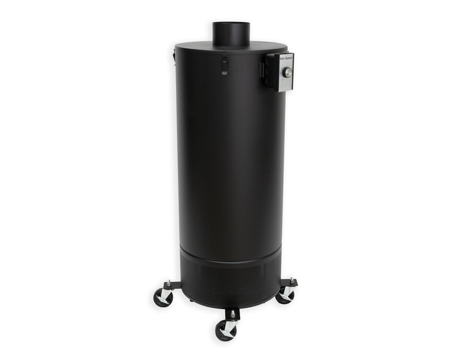 airpura-900max-black-angle.jpg — Airpura 900 Max Heavy Industrial Fume Extractor in black, angled side view