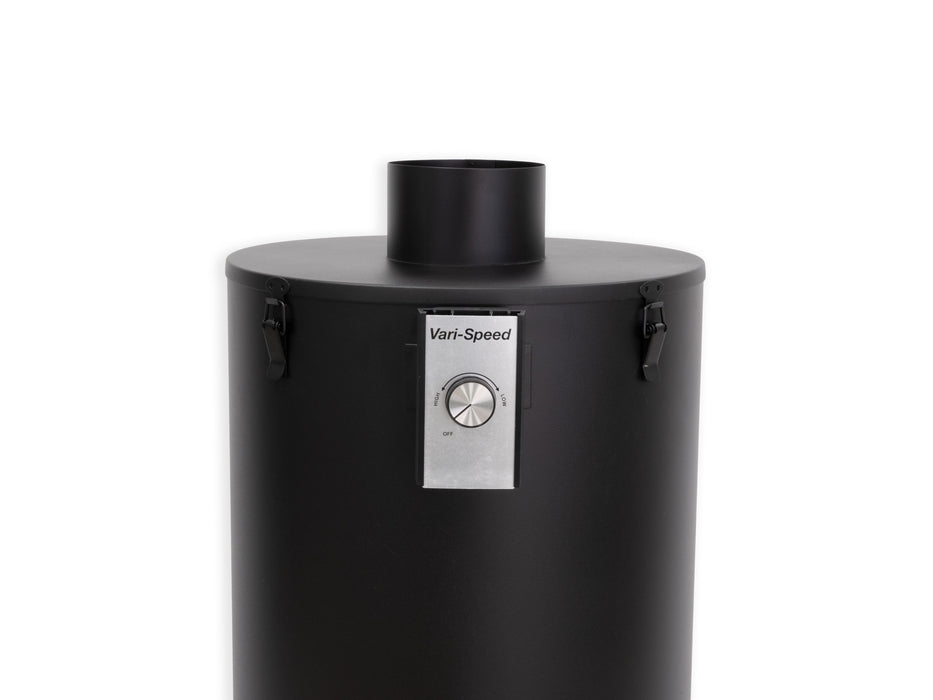 airpura-900max-black-detail-controls.jpg — Airpura 900 Max Vari-Speed control panel close-up, HIGH LOW OFF dial