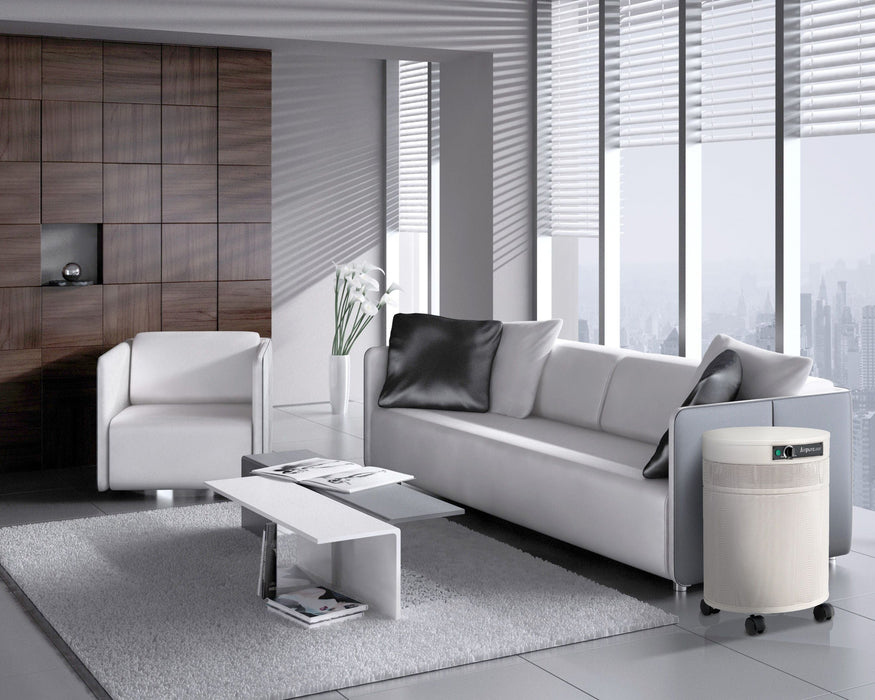Airpura G600 air purifier in Cream placed in nursing home lifestyle setting