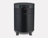 Airpura G714 commercial Super HEPA odor-free carbon air purifier for chemically sensitive individuals in Black front angled view for facility use