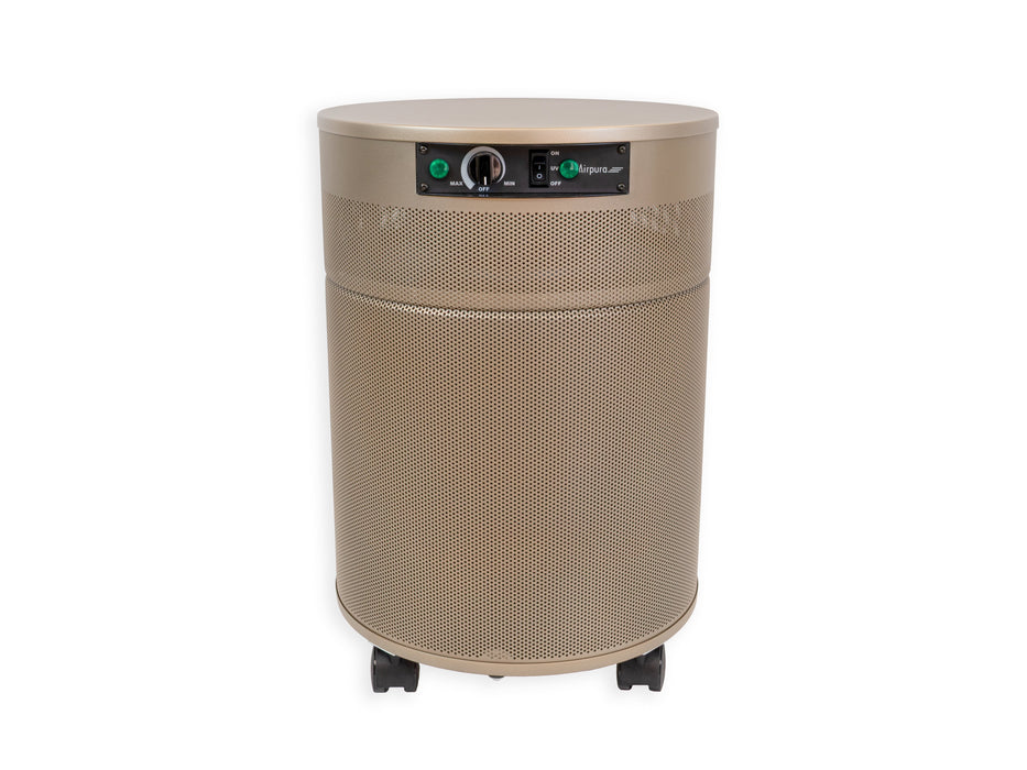 Champagne Mist front angled view of Airpura P600+ commercial enhanced 4 stage air purifier with titanium dioxide HEPA