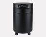 Airpura P700+ commercial enhanced 4 stage air purifier with titanium dioxide HEPA in Black front angled view for facility use