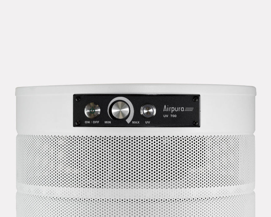 Airpura P700+ Cream air purifier placed in healthcare facility setting for scale