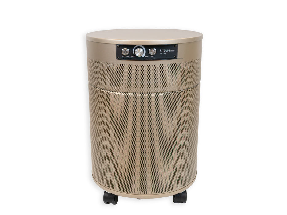 Airpura UV700 variable speed fan control panel Champagne Mist close up